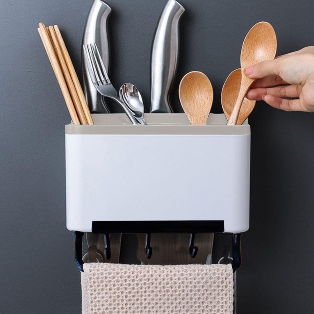 Wall Mounted Cutlery Storage Rack