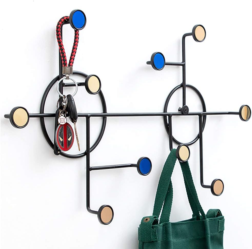 Nordic Style Wall Shelf With Hooks