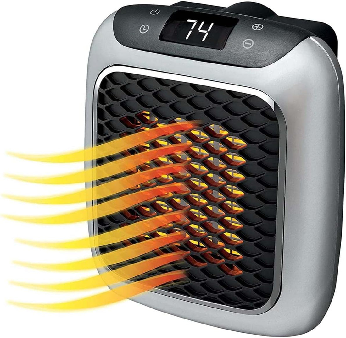 Heater 800watts Wall Mounted Outlet Small Space Heater With Adjustable Thermostat
