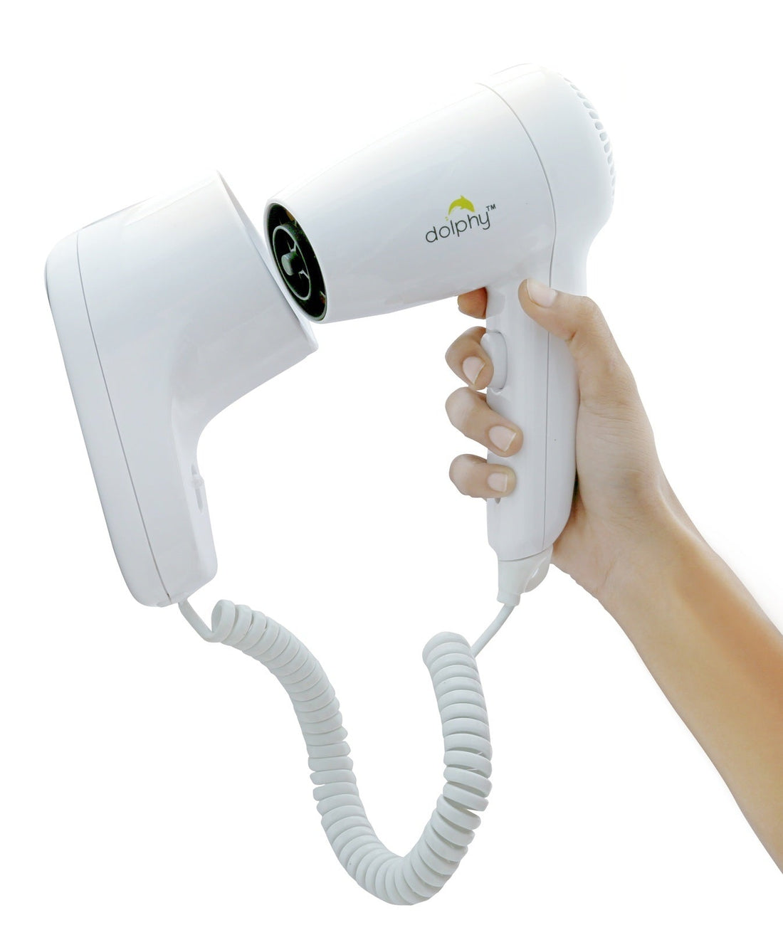 Hair dryer with wall mounted
