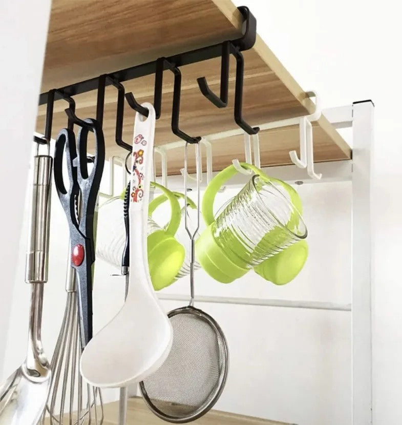 Under cabinet cup holder for 10 cups metal